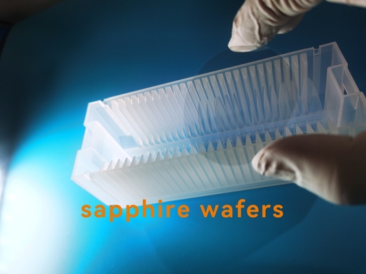 Epitaxial বৃদ্ধির জন্য 500um Sapphire Wafers Substrate C সমতল