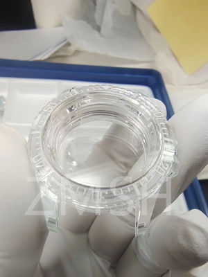 ভালো দাম স্বচ্ছ / নীল / সবুজ বৃত্তাকার বর্গাকার ডিম্বাকৃতি সাফায়ার ঘড়ি কেস স্থায়িত্ব জল প্রতিরোধের শক প্রতিরোধের অনলাইন