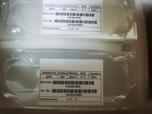 ভালো দাম 2 ইঞ্চি 3 ইঞ্চি 4 ইঞ্চি স্যাফায়ার ওয়েফার অপটিক্যাল থিকনেস 400um ডিএসপি এসএসপি জিরো ডিগ্রির জন্য অনলাইন