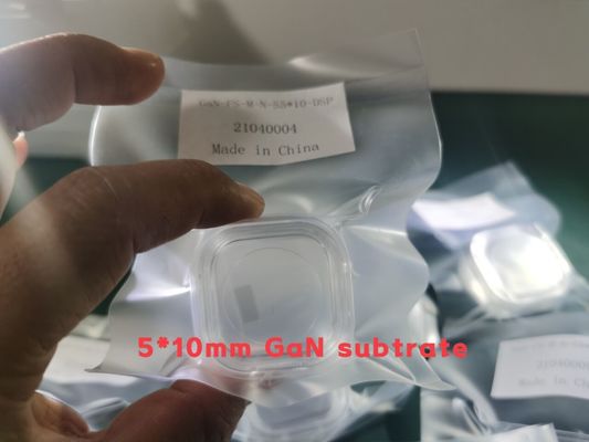 ভালো দাম কাস্টমাইজড সাইজ 5x10mm M Axis Free Standing HVPE Gallium Nitride Wafer অনলাইন