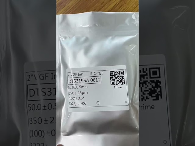 Thick 350 um 2 Inch Single Crystal InP Semiconductor Substrate Prime