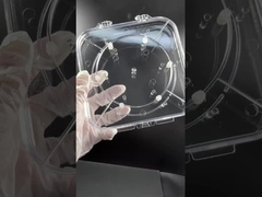 সেমিকন্ডাক্টর সুরক্ষার জন্য নিয়মিত ওয়েফার বক্স স্বচ্ছ পিসি ওয়েফার ক্যারিয়ার